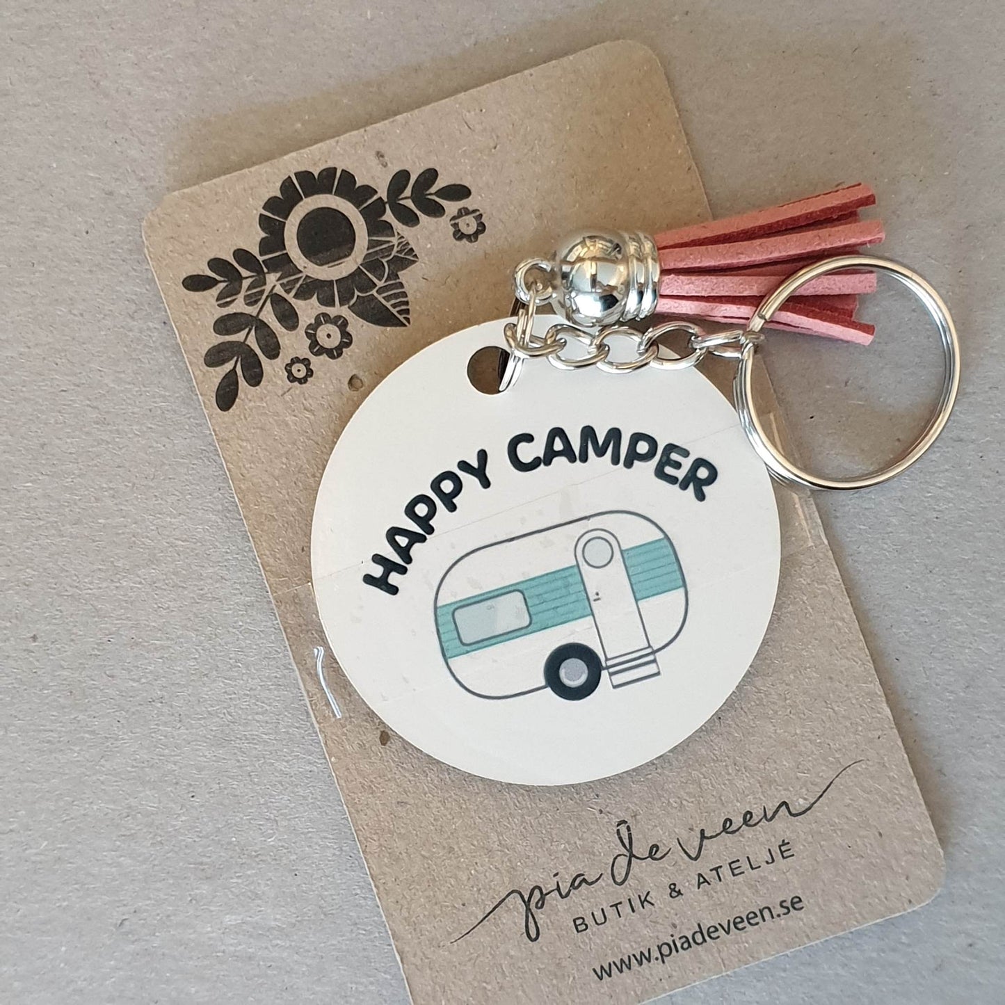 Nyckelring Happy camper