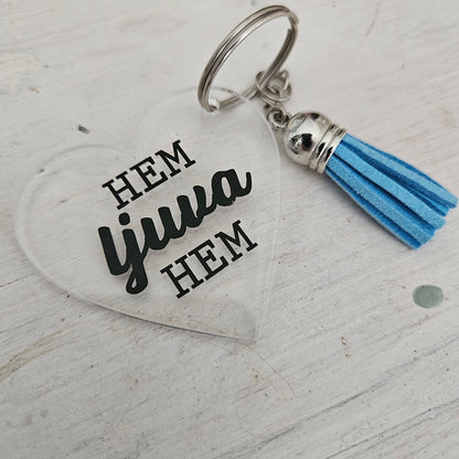 Nyckelring-Hem ljuva hem