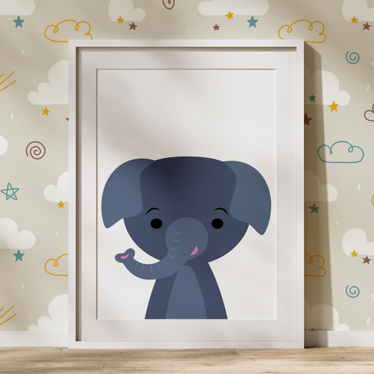 Barnposter - Elefant