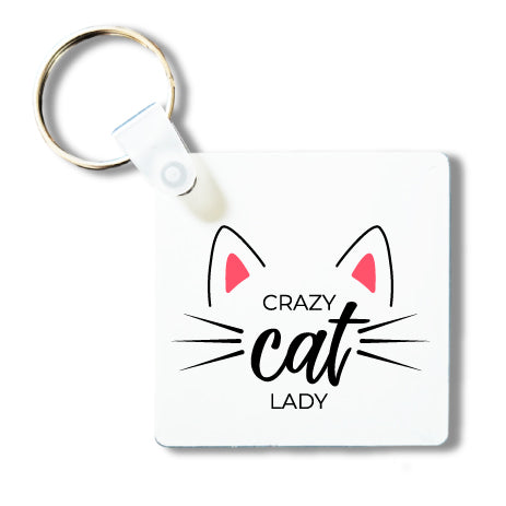 Nyckelring-Crazy catlady