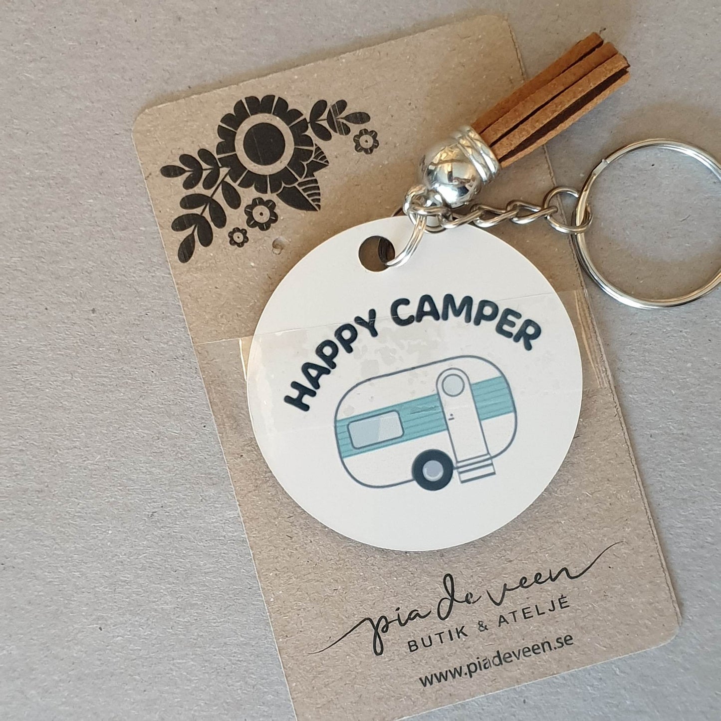 Nyckelring Happy camper