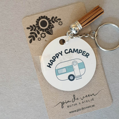 Nyckelring Happy camper
