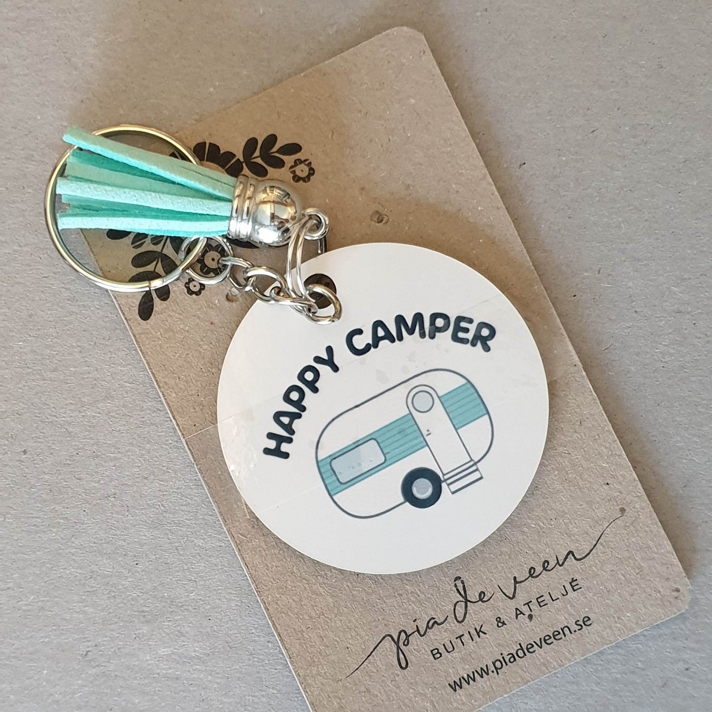 Nyckelring Happy camper