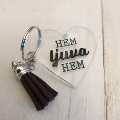 Nyckelring-Hem ljuva hem