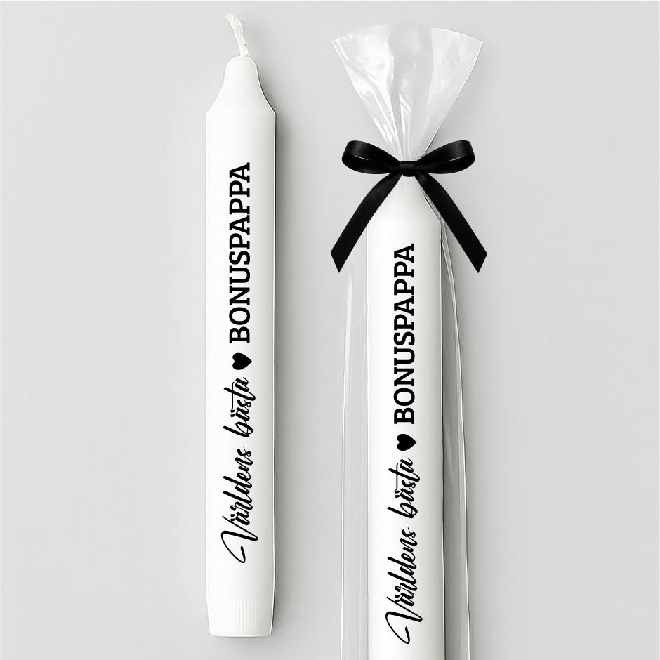 Stearinljus med tryck