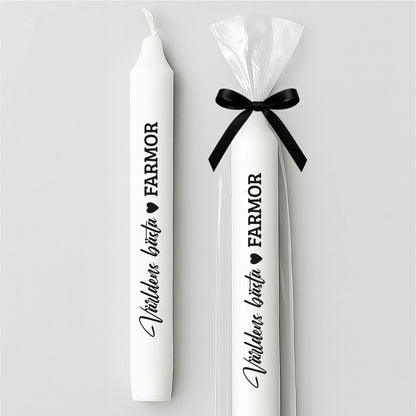 Stearinljus med tryck