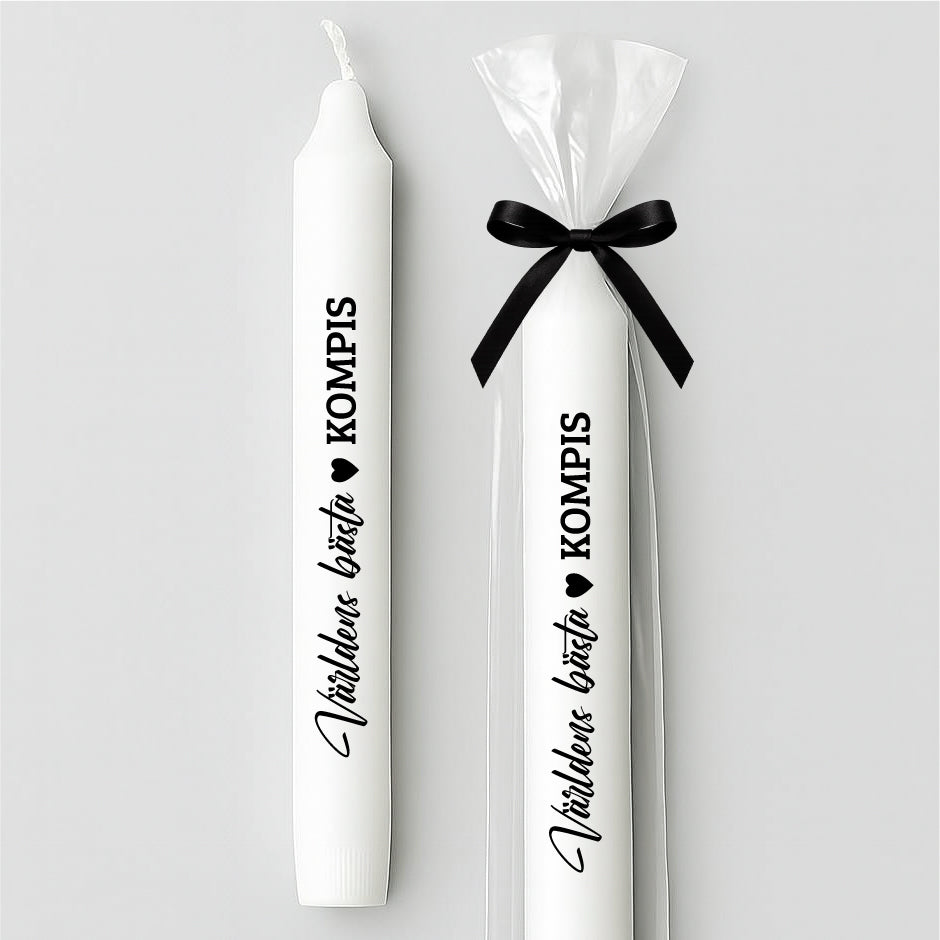 Stearinljus med tryck