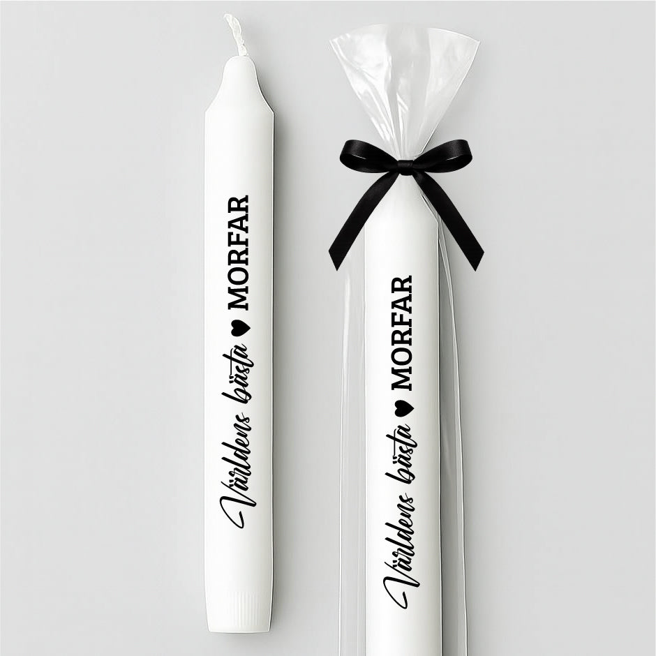 Stearinljus med tryck