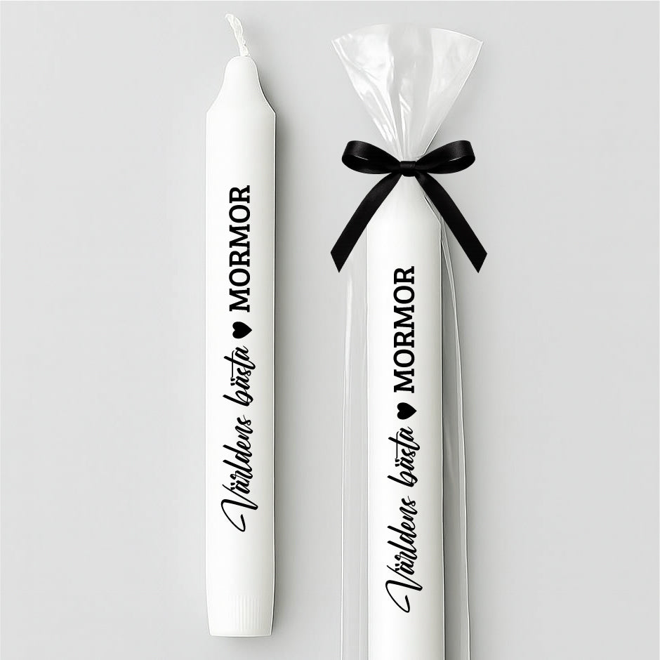 Stearinljus med tryck