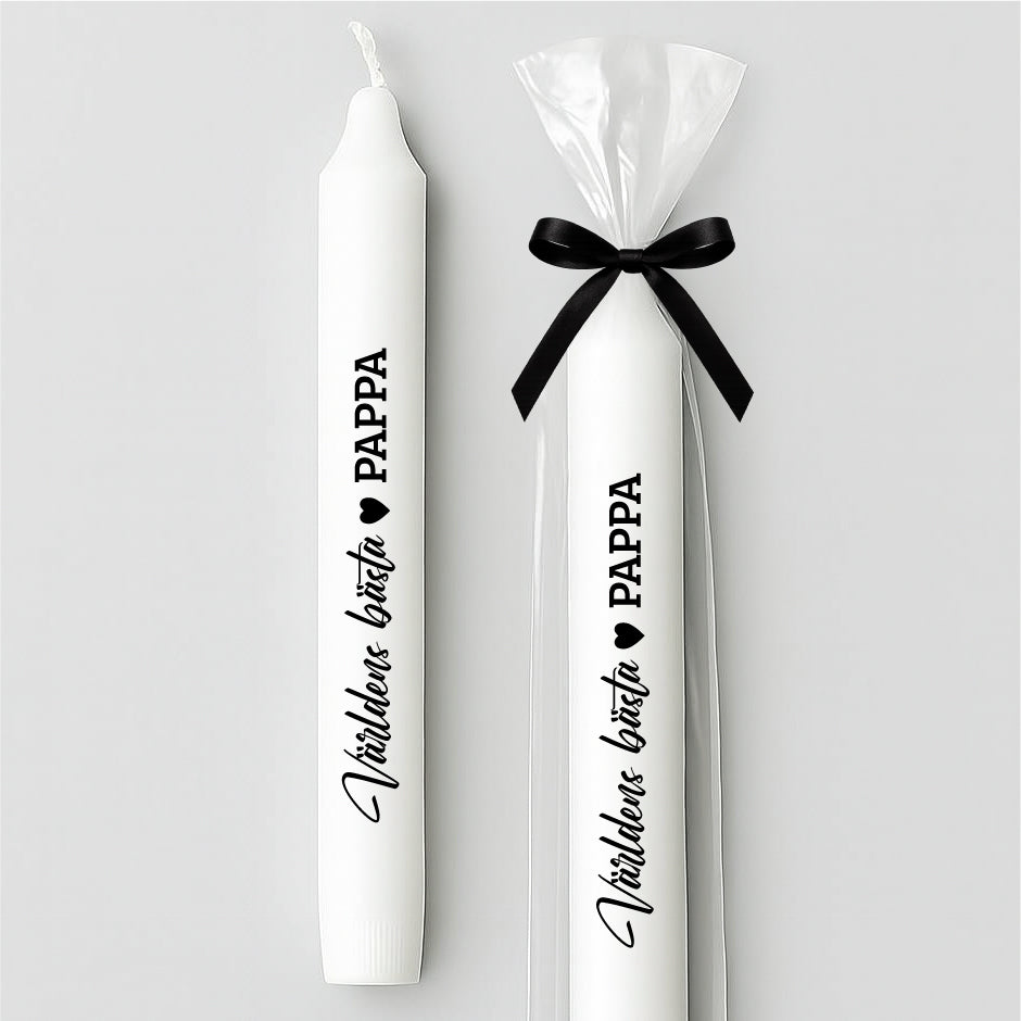 Stearinljus med tryck