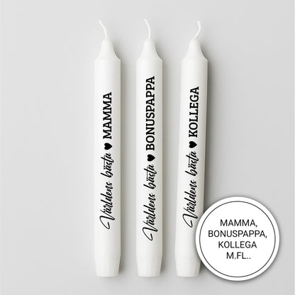 Stearinljus med tryck