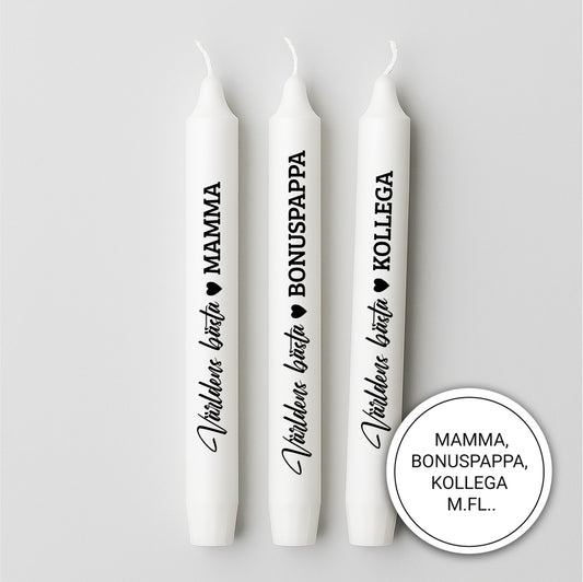 Stearinljus med tryck