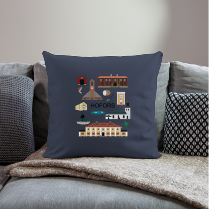 Sofa pillow with filling 45cm x 45cm - navy