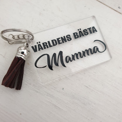 NYCKELRING Världens bästa mamma