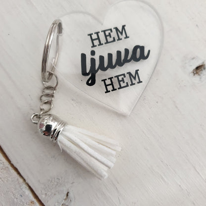 Nyckelring-Hem ljuva hem