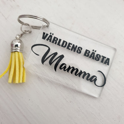 NYCKELRING Världens bästa mamma