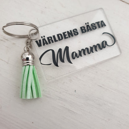 NYCKELRING Världens bästa mamma