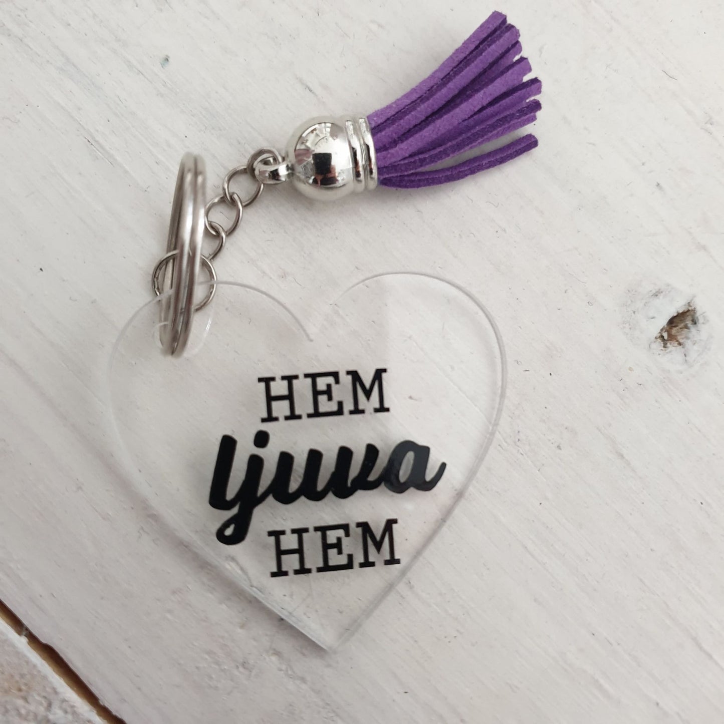 Nyckelring-Hem ljuva hem