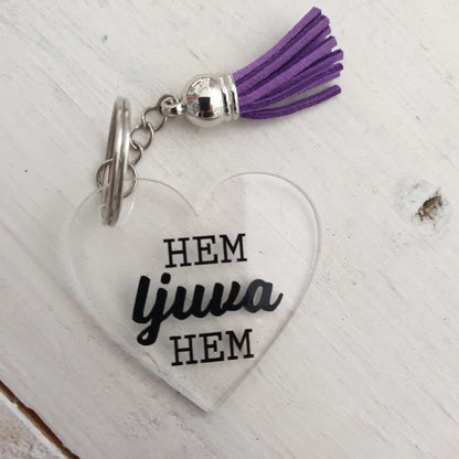 Nyckelring-Hem ljuva hem