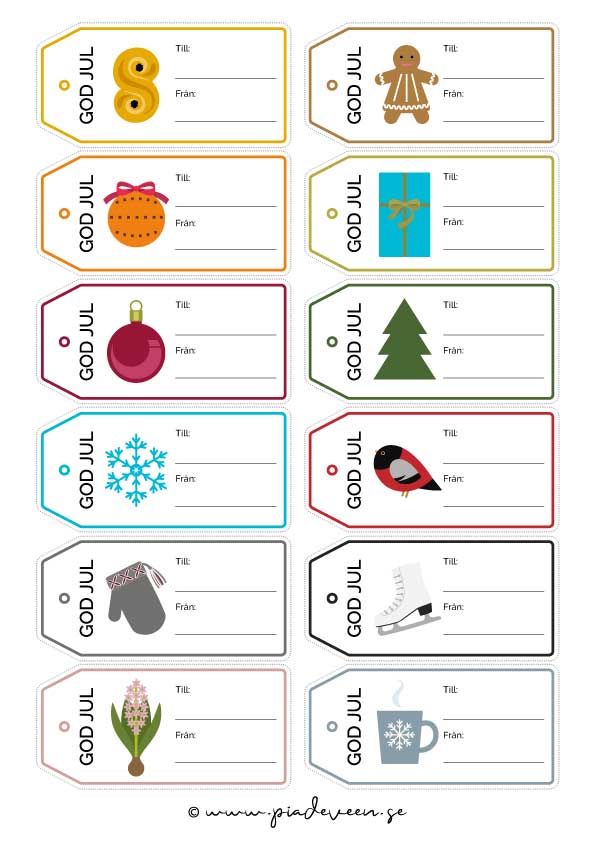 Printables-Julklappsetiketter